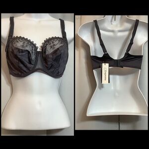 Empreinte Bra Women’s Size 32E Low Neck Eva Graphite